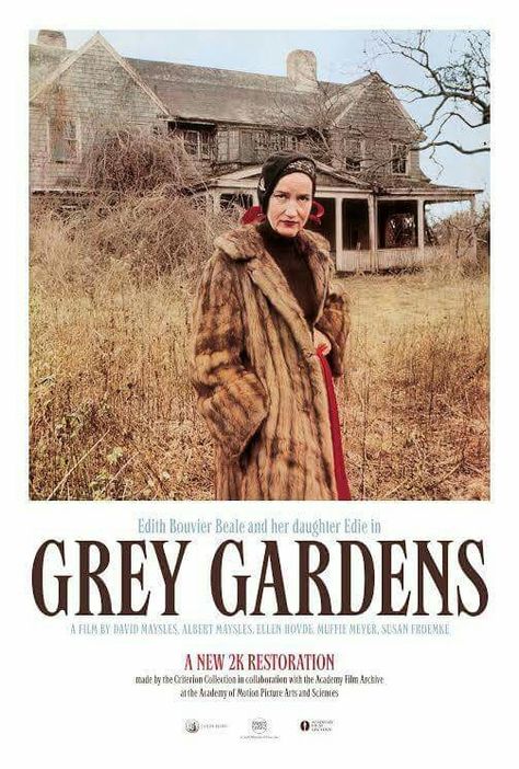 Grey Gardens Grey Gardens Movie, Grey Gardens Documentary, Edith Bouvier Beale, Edie Beale, Happy 40th Anniversary, Gray Gardens, The Criterion Collection, Norman Vincent Peale, Documentary Movies