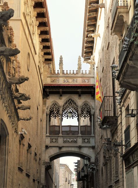 Barcelona Gothic Quarter Edgy Photos, Gothic Quarter Barcelona, Gothic Quarter, Spain And Portugal, Big Ben, Europe Travel, Balenciaga, Barcelona, Louvre