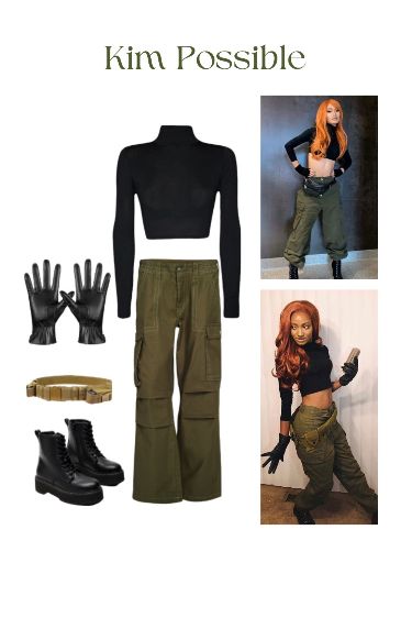 Kim Possible Costume Halloween, Casual Halloween Outfits Costumes, Halloween Costume Solo, Kim Possible Halloween, Kim Possible Halloween Costume, Costumes For Women Halloween, Kim Possible Costume, Solo Halloween Costumes, Casual Halloween Outfits