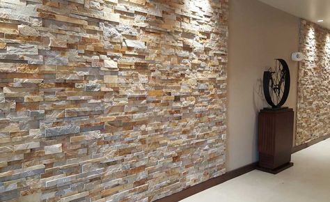 Gold Stacking Ledgestone Panel Veneer Rock Veneer, Faux Stone Wall Panels, Stone Veneer Wall, Stone Veneer Panels, Stacked Stone Walls, Faux Stone Walls, Stone Walls Interior, Stone Wall Panels, Stone Accent Walls