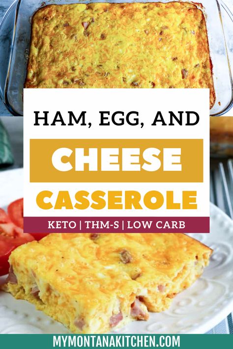 Are you looking for a savory breakfast dish that everyone will love? Look no further! This delicious egg bake recipe is perfect for a lazy weekend brunch or an easy meal prep option for the week ahead. With its gooey melted cheese, savory chunks of ham, and fluffy scrambled eggs all baked into one delicious dish, you won't be able to resist taking seconds! Cheesy Baked Eggs For One, Small Batch Egg Bake, Meal Prep Eggs In Oven, Ham Cheese Egg Bake, Ham And Eggs Recipes, Egg Bake Recipes Easy, Egg Bake Meal Prep, Quick Egg Bake, Ham Egg And Cheese Casserole