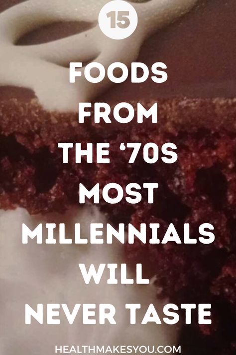 Some vintage delights have survived the test of time, while others have faded away, leaving only a trace of nostalgia in their wake. Here are 15 foods from the 70s most millennials will never taste. foods from the 70s/ millennials food. Desserts From The 1970's, 70s Nostalgia Aesthetic, 70s Snacks, 70’s Food, Recipes From The 70's, 70s Party Food Ideas, 70s Recipes, 80s Snacks, 1970s Food