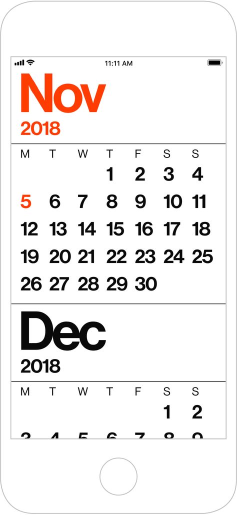 Minimal Calendar – Maximum clarity Minimalist Calendar Design, Calendar App Icon, Minimal Calendar, Typography Minimalist, Minimalist Calendar, Calendar App, Elegant Typography, Digital Health, Health App