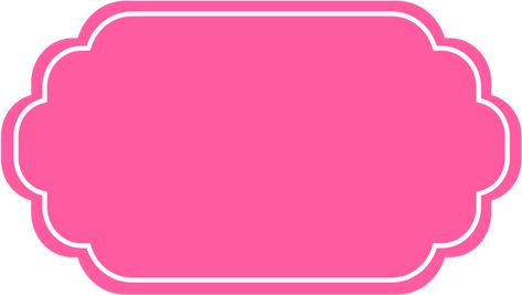 Frames Png Rosa, Barbie Frame, Frame Rosa, Banner Shapes, Label Shapes, Chalkboard Labels, White Frames, Box Car, Color Rosa