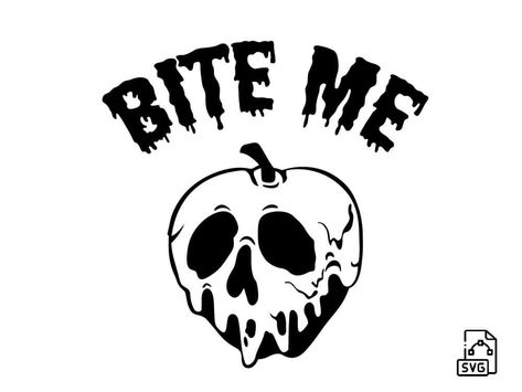 Poison Apple Svg, Horror Disney, Halloween Bites, Snow White Poison Apple, Snow Tattoo, Apple Tattoo, Snow White Apple, Apple Svg, Halloween Downloads