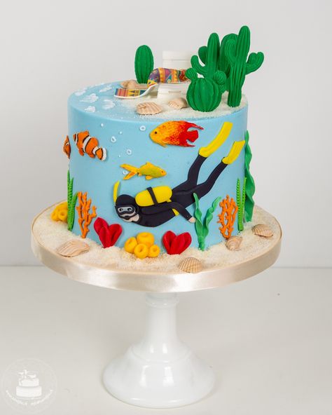 Who else is obsessed with ocean-inspired cakes? 🙋‍♀️ We sure are! This underwater-themed cake is a dream come true for both the young and the young-at-heart. 💙 Perfect for any scuba diving enthusiast’s birthday bash or an ocean-themed celebration. 🌊 Know someone with a birthday coming up? Surprise them with a cake that shows their love for the sea! 🐠 Order one today through our website or swing by our cake factory to see our other cake designs. Let’s make their special day extr... Scuba Diving Birthday Cake, Cake Factory, Young At Heart, Ocean Inspiration, Birthday Bash, Scuba Diving, Themed Cakes, Kids Birthday Party, Diving