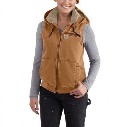 Carhartt Weathered Duck Wildwood Vest for Womens, Carhartt Brown, Extra Small/Regular 102253-211-REG-XS Carhartt Vest Outfit Woman, Womens Carhartt Vest, Woman Vest Outfit, Carhartt Vest Outfit, Vest Outfit Women, Carhartt Vest, Winter Outfits Warm, Vest Outfit, Carhartt Women