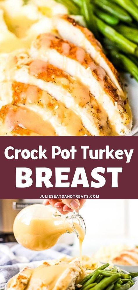 Crock Pot Turkey Breast, Crock Pot Turkey, Turkey Breast Crockpot, Cooking Turkey Breast, Juicy Turkey, Slow Cooker Turkey Breast, Crockpot Turkey, The Slow Roasted Italian, Recipes Oven