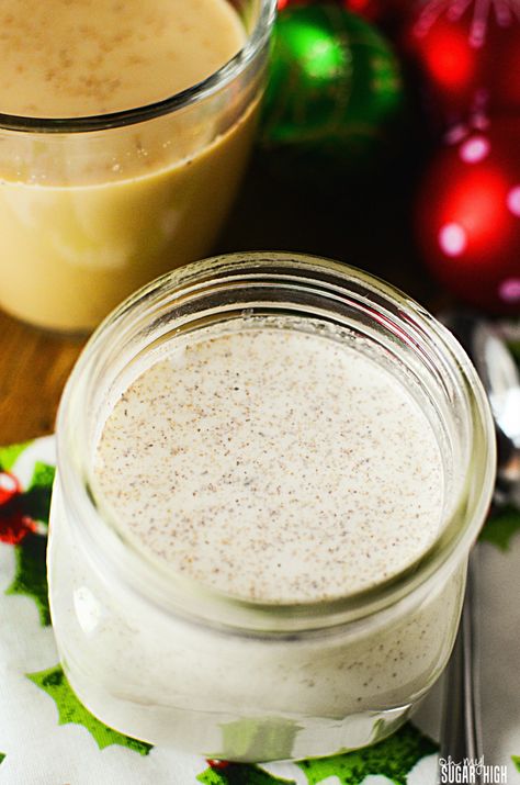 Eggnog Coffee Creamer, Sweet Dessert Recipes, Eggnog Coffee, Homemade Coffee Creamer Recipe, Hazelnut Creamer, Homemade Coffee Creamer, Coffee Creamer Recipe, Homemade Eggnog, Creamer Recipe