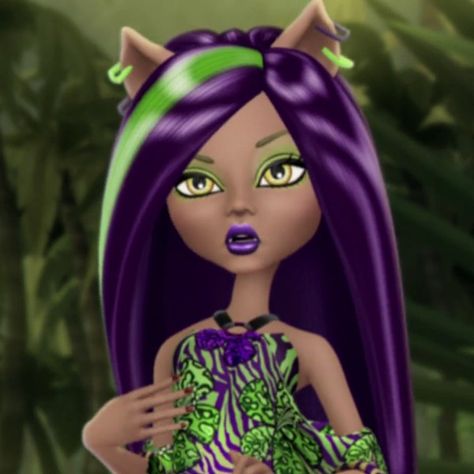 Clawdeen Icon, Clawdeen Wolf Pfp, Mh Clawdeen, Wolf Purple, Monster High Icon, Purple Cartoon, Clawdeen Wolf, Halloween Characters, Childhood Memories 2000