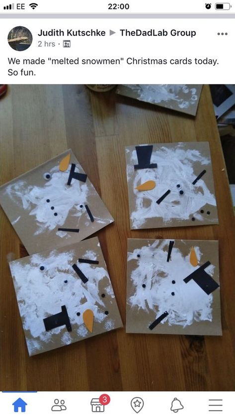 December Crafts, Melted Snowman, Preschool Christmas Crafts, Toddler Arts And Crafts, Winter Preschool, Winter Crafts For Kids, Daycare Crafts, Preschool Christmas, Toddler Art