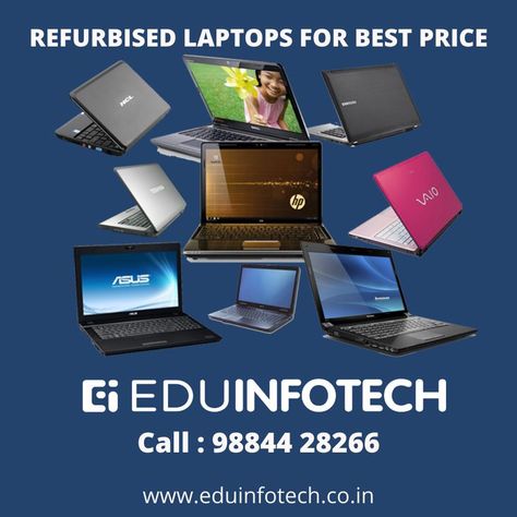 Selecting The Best Low Cast Refurbished Laptops... . Call Us : (+91) 98844 28266 . Website : http://www.eduinfotech.co.in/refurbished-laptops-in... Laptop Service, Refurbished Laptops, Chennai, It Cast, Laptop, Good Things, Movie Posters, Film Posters