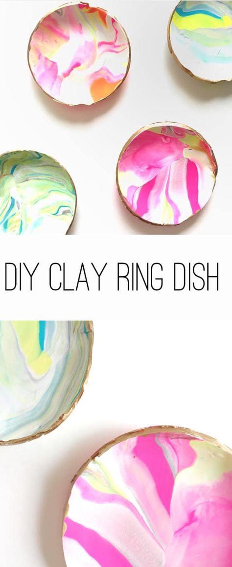 Homemade Clay Jewelry Dish, Diy Ring Dish, Diy Jewellery Dish, Clay Ring Dish, Diy Clay Rings, Clay Dishes, Clay Dish, Diy Dish, Clay Ring