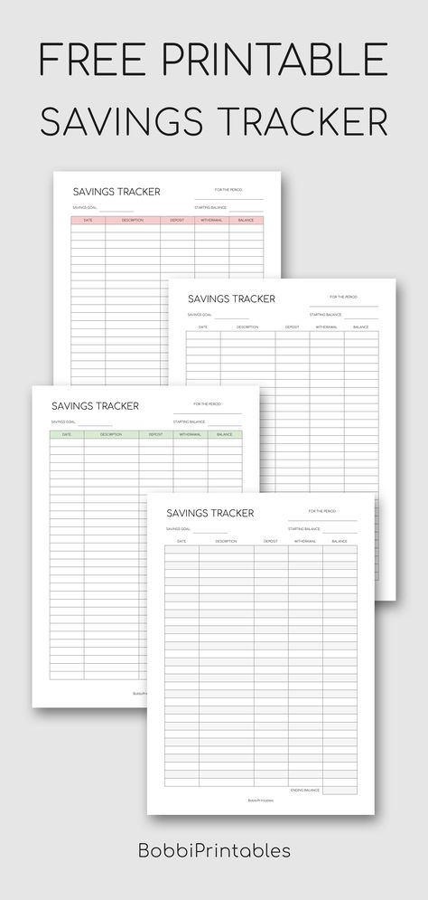 Free Printable Savings Tracker #printable #savingstracker #savings #tracker #printables #free Organisation, Saving Planner Printables, Money Saving Sheets Free Printables, Saving Tracker Printable Free, Savings Tracker Printable Free, Savings Tracker Template, Money Tracker Printable, Household Printables, Planning Printables Free