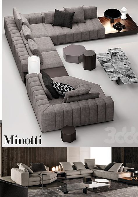 Minotti Sofa, Latest Sofa Designs, Luxury Sofa Design, Corner Sofa Design, Modern Sofa Set, Modern Sofa Living Room, Unique Sofas, Living Room Sofa Set, Modern Sofa Designs