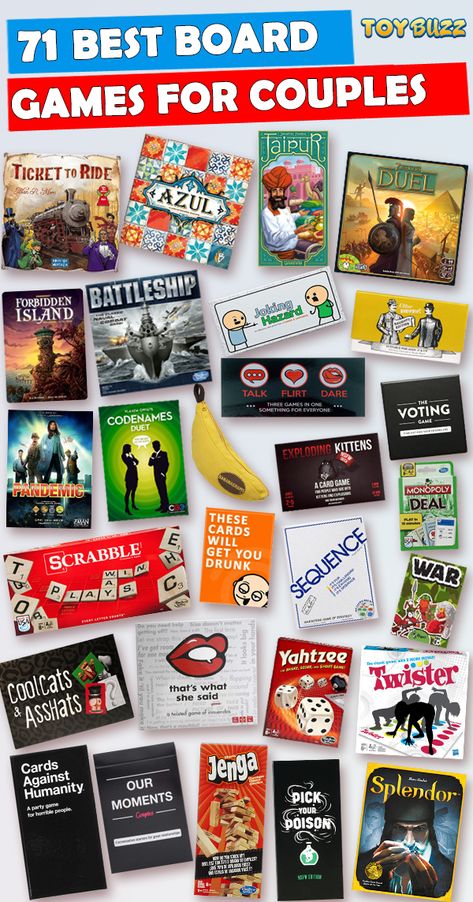 71 Most Awesome Board Games for Couples Board Games For 2 People, Couples Board Games, Couple Board Games, Board Games Night, Card Games For Two, Drinking Board Games, Board Games For Two, Best Board Games, Board Games For Couples