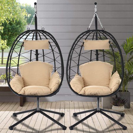 Swinging Egg Chair Outdoor, Egg Basket Chair, Outside Swings For Adults, Hanging Egg Chair Outdoor, Swinging Egg Chair, Egg Chair Patio, Egg Chair Outdoor, Egg Shaped Chair, Wicker Egg Chair