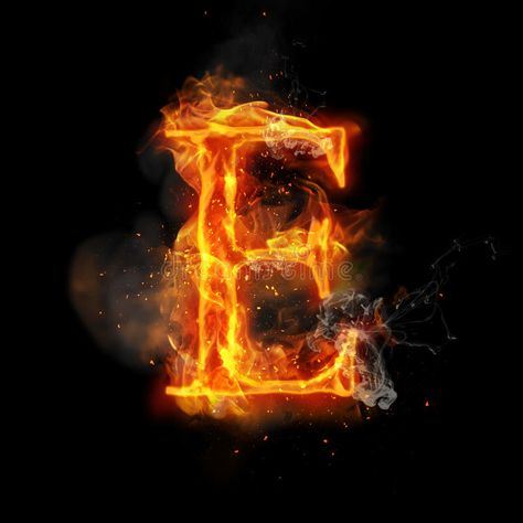 Fire letter E of burning flame light stock illustration Fire Font, Alphabet Photos, Photo Letters, Fire Image, Iphone Background Images, Doodle On Photo, Name Wallpaper, Alphabet Design, Letter E