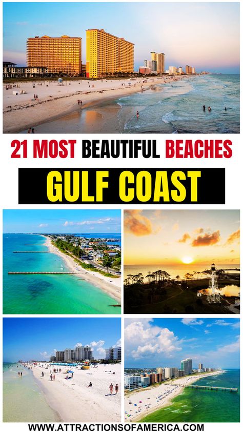 21 most beautiful beaches Gulf Coast. What To Do In Gulf Shores Alabama, Gulf Beaches In Florida, Alabama Beaches Gulf Shores, Mexico Beach Resorts, Gulf Shores Alabama Beach, Gulf Shores Alabama Vacation, Biloxi Beach, Christmas Family Vacation, 50 States Travel