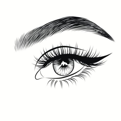 Eye Drawing Outline, Eye Outline Tattoo, Eye Tattoo Outline, Eye Stencil Tattoo, Highlighter Eyes Drawing, Eyes Tattoo Stencil, Lash Drawing, Eye Tattoo Stencil, Evil Eye Drawing