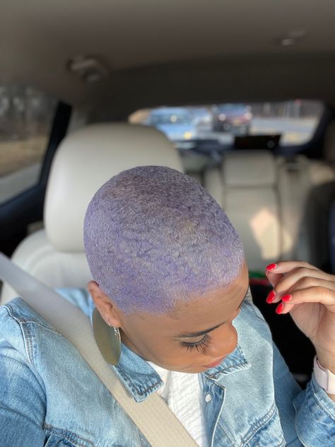 Lavender Fade Haircut Black Women, Shaved Natural Hair, Twa Hair, Haircut Black Women, Big Chop Natural Hair, Twa Styles, Shaved Hair Women, Shaved Hairstyles, Brush Cut