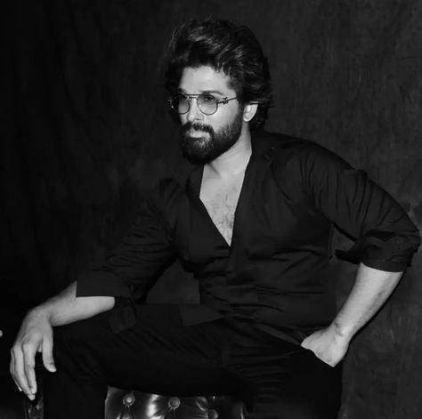 Allu Arjun Black Shirt, Allu Arjun Hairstyle New, Allu Arjun Hairstyle, Best Physique, Cinema Ticket, Dark Sunglasses, Oscar Award, Allu Arjun, Blue Anime