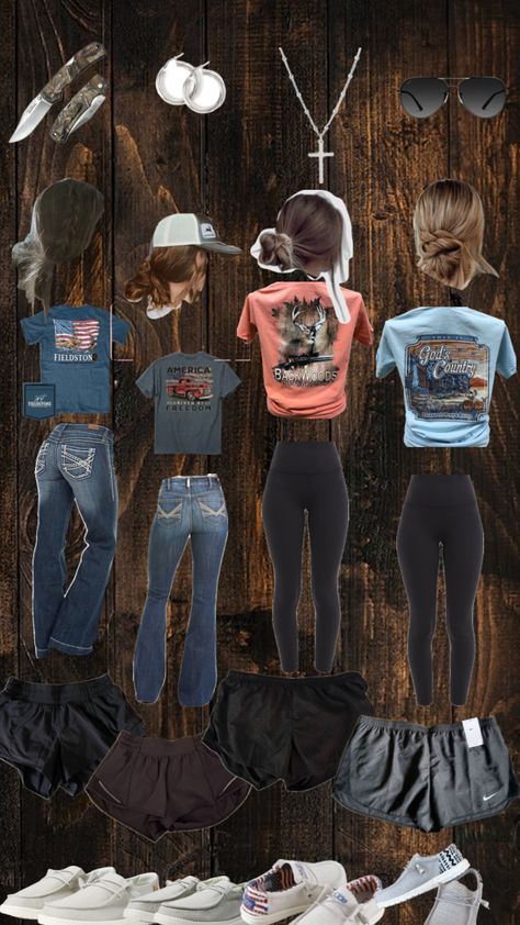 Country fishing/mudding fits #country #countrygirl #countryoutfit #countryfit #fishingfit #muddin Country Fishing, Cute Easy Outfits For School, Country Western Outfits, Country Outfits Women, Cute Cowgirl Outfits, Casual Country Outfits, Southern Outfits, Country Style Outfits, Western Wear Outfits