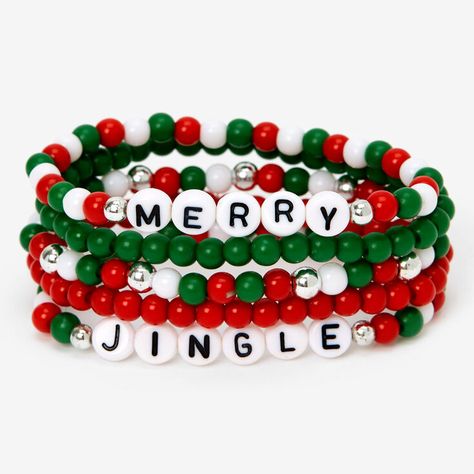 Christmas Diy Kids, Christmas Jewelry Diy, Holiday Bracelets, Christmas Angel Ornaments, Holiday Beading, Halloween Bracelet, Bracelets Handmade Diy, Vintage Jewelry Crafts, Bead Charms Diy