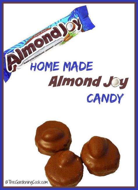 Homemade Almond Joy, Almond Joys, Chocolate Desserts Fancy, Almond Joy Candy, Almond Candy, Home Made Candy, Fancy Chocolate, Holiday Candy Recipes, Baking Treats