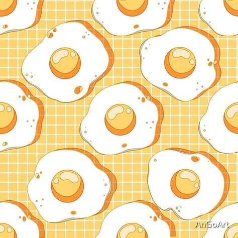 Yellow egg pattern A cute aesthetic pattern with eggs on a yellow background for a good mood. It is a good choice for those who love food, yellow color, and cute artistic designs in general. Must-have for kawaii stuff lovers egg, eggs, food, breakfast, sunny side up, yolk, egg yolk, laptop, funny, cute, kawaii, weeaboo, weeb, Japanese, Japan, Korean, aesthetic, pattern, yellow Sunny Side Up Aesthetic, Egg Background Aesthetic, Yellow Anime Aesthetic Background, Sunny Side Up Eggs Aesthetic, Egg Aesthetic Wallpaper, Yellow Anime Background, Egg Wallpaper Aesthetic, Korean Background Aesthetic, Sunny Side Up