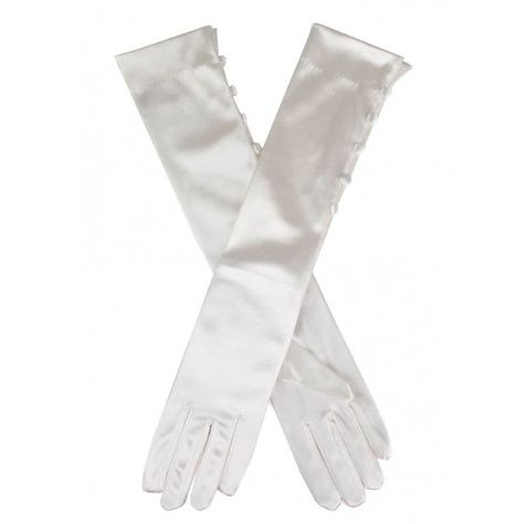 Women's Long Satin Gloves with Buttons ($31) ❤ liked on Polyvore featuring accessories, gloves, satin evening gloves, formal gloves, evening gloves, wet look gloves and long satin gloves White Satin Gloves, Long Satin Gloves, Leather Gloves Ladies, Blue Aesthetic Grunge, Black Lace Gloves, Rich Outfits, Satin Gloves, Gloves Long, Leather Gloves Women