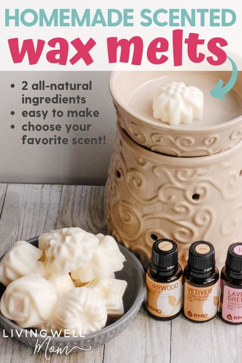 How To Make Homemade Wax Melts, Diy Soy Wax Melts With Essential Oils, Natural Wax Warmer Recipes, Natural Wax Melts Diy, Easy Wax Melts, Easy Wax Melts How To Make, How To Make Wax Melts From Candles, Diy Wax Melts Essential Oils, Beeswax Wax Melts Diy