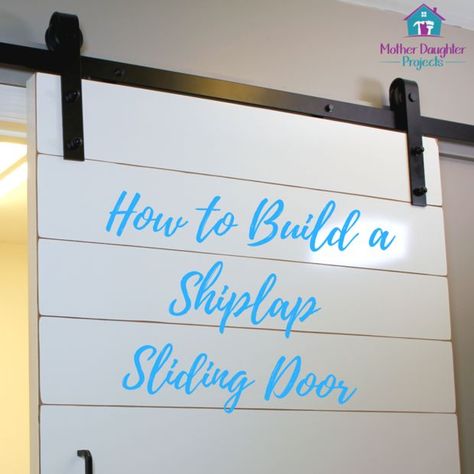 How to Build & Install a Sliding Door Barn Door Laundry, Mirror Barn Door, Building A Barn Door, Diy Sliding Barn Door, Interior Sliding Barn Doors, Rolling Barn Door, Diy Barn Door, Doors And Hardware, Sliding Barn Door Hardware