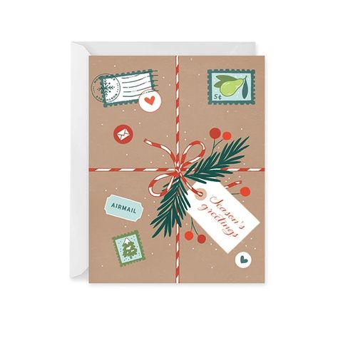 Natal, Aesthetic Holiday Cards, Christmas Card Procreate, Deans Office, Cute Holiday Cards, Dorm Prints, Holiday Card Design, Box Hampers, Happy Holidays Card