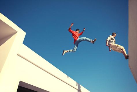 Jumping Poses, Action Pose Reference, Stunt Doubles, Urban Ninja, Michelle Lewin, Human Reference, B2b Marketing, Figure Study, Human Poses Reference