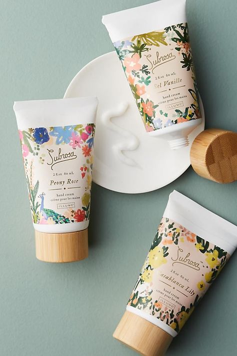 Anthropologie Subrosa Hand Cream Natural Skincare Packaging, Hand Cream Packaging, Skincare Packaging Design, Anthropologie Gifts, Cosmetic Packaging Design, Hand Creams, Skin Care Packaging, Skincare Packaging, Beauty Products Photography