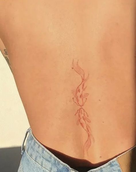 Tattoo Ideas Inspiration, Spine Tattoo Ideas, Simple Tattoos For Women, Petite Tattoos, Spine Tattoos For Women, Red Tattoos, Classy Tattoos, Spine Tattoo, Discreet Tattoos