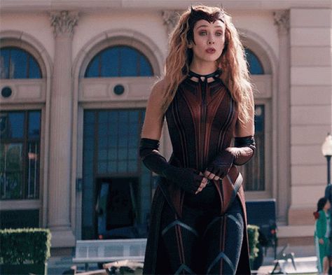 Wandavision Scarlet Witch GIF - Wandavision ScarletWitch WandaMaximoff - Discover & Share GIFs Witch Gif, Scarlet Witch Costume, Wanda Vision, Elizabeth Olsen Scarlet Witch, Scarlet Witch Marvel, Scarlett Witch, Wanda And Vision, Marvel Series, Marvel Girls