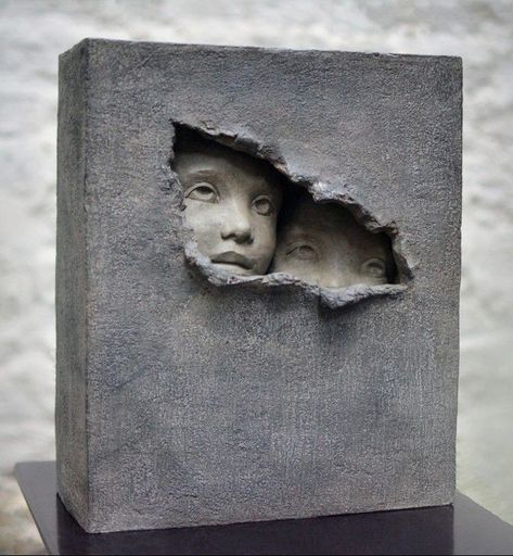 Cement Sculpture, Ceramic Sculpture Figurative, Sculpture Art Clay, Sculptures Céramiques, Portrait Sculpture, Figurative Sculpture, Sculpture Clay, Clay Sculpture, Abstract Sculpture