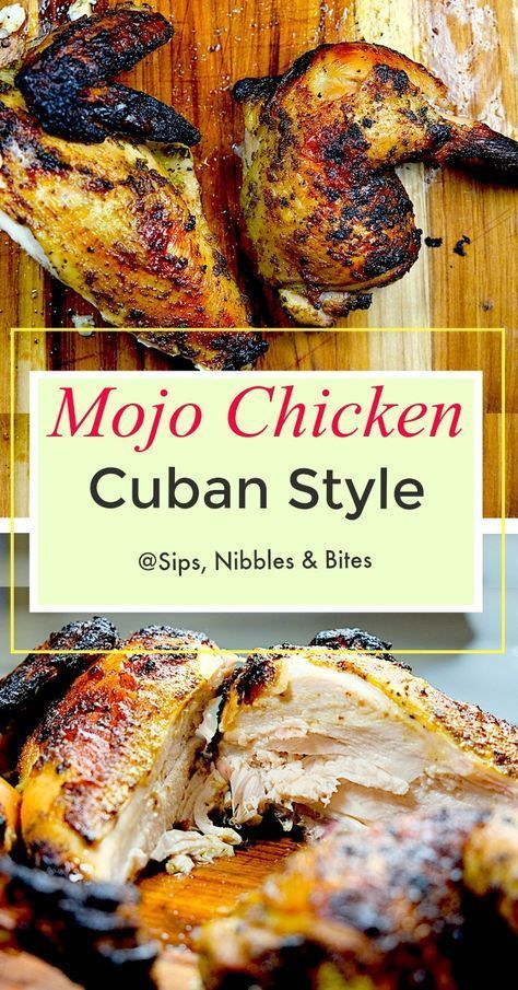 Cuban Mojo Chicken, Mojo Chicken, Cuban Mojo, Cuban Cuisine, Cuban Style, Grilled Meats, Recipes Yummy, Recipes Delicious, Daily Recipes