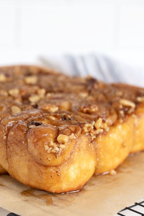 Maple Walnut Sticky Buns - Seasons and Suppers Walnut Sticky Buns, Maple Sticky Buns, Easy Sticky Buns, Cinnamon Bun Recipe, Sticky Buns Recipes, Maple Recipes, Breakfast Rolls, Creative Baking, Sticky Buns