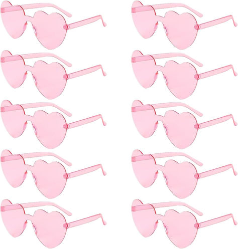 10pcs #heart #cute #trendy #vday #galentines #glasses #pink #style #fashion #love #party #cool #chic Bachelorette Party Glasses, Bachelorette Party Sunglasses, Bachelor Party Favors, Novelty Sunglasses, Heart Shaped Glasses, Heart Glasses, Party Sunglasses, Shaped Sunglasses, Heart Shaped Sunglasses