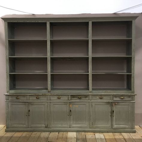 A Large French 19th Century Bookcase in from M Charpentier Antiques French Style Bookcase, Book Shelf French, Book Shelf Antique Bookshelves, Large Bookshelf, Bookcase Antique, French Bookcase, Midcentury Neoclassical Era Furniture French, Large Bookshelves, Vintage French