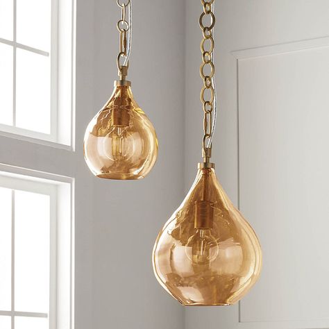 Brass pendant light