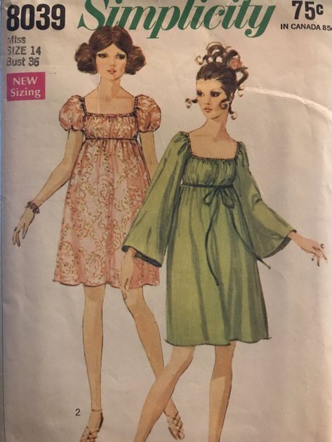 Period Dresses, 1960s Patterns, Arte Peculiar, 60s And 70s Fashion, Vintage Dress 60s, Vintage Closet, Patterns Sewing, Vintage Dress Patterns, Ribbon Belt