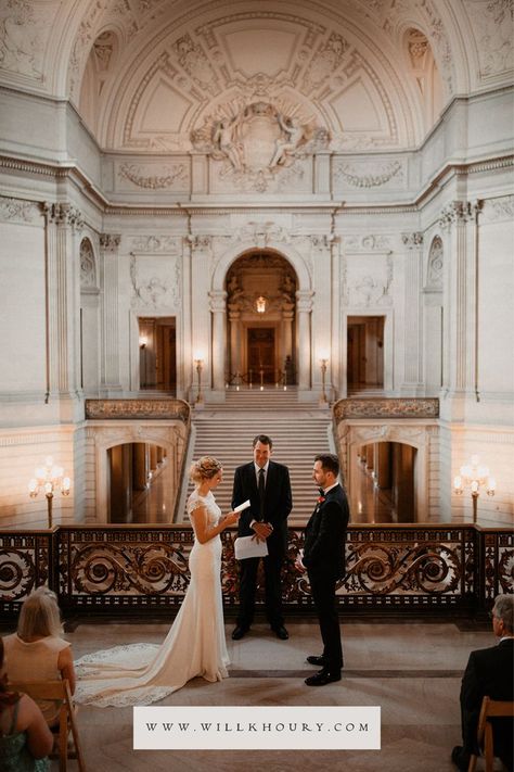 How to Elope at San Francisco City Hall: Elopement Ideas Courthouse Elopement Ideas Courthouse, San Francisco Courthouse Wedding, Sf City Hall Elopement, City Hall Wedding Dress, City Hall Wedding Photography, City Hall Wedding Photos, San Francisco City Hall Elopement, Sf City Hall Wedding, Sf City Hall