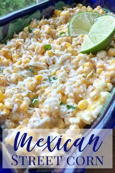 Street Corn Salad Recipe, Easy Mexican Street Corn, Tacos Vegetarian, Mexican Street Corn Salad Recipe, Taco Side Dishes, Street Corn Salad, Corn Salad Recipe, Mexican Street Corn Salad, Corn Salad Recipes