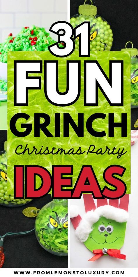 The Grinch is a beloved character from Dr. Seuss’s classic Christmas story, and it’s no surprise that many people choose to incorporate him into their holiday celebrations. If you’re planning a Grinch-themed Christmas party, you’re in luck! There are plenty of creative and fun Grinch Christmas Party ideas out there to make your party a success! christmas party ideas christmas party games christmas party food grinch party themes grinch ideas Grinch Day Activities 4th Grade, Cindy Lou Who Birthday Party Ideas, Grinch Party Favors For Adults, Christmas Grinch Party Decorations, Grinch Themed Activities, Christmas 40th Birthday Party, Grinch Tea Party, Grinch Party Table, Holiday Party Classroom Ideas