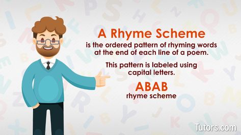 Rhyme scheme definition Rhyme Scheme Examples, Poem Examples, History Of Poetry, Teacher Sayings, Rhyming Poems, Esl Reading, Modern Poetry, Rhyme Scheme, Middle English