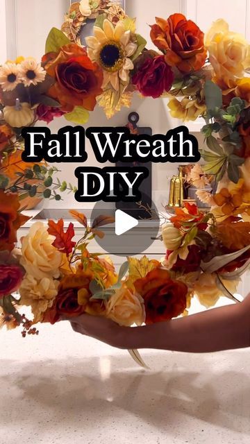 Isis T Harris on Instagram: "Who knew a pool noodle could make the perfect DIY wreath?! 🎀🍂 I’m transforming simple supplies like stems, ribbon, and a pool noodle into a stunning fall wreath for your front door. Easy, affordable, and totally glam! 💫✨

Drop a 🍁 in the comments if you’re ready to try this, and FOLLOW for more budget-friendly DIYs that will elevate your home this season! 

#FallDecor #DIYWreath #falldiy" Pool Noodle Wreath Diy Fall, Diy Fall Wreath For Front Door, Diy Reef, Diy Thanksgiving Wreath, Fall Wreath Ideas Diy, Peony Diy, Pool Noodle Wreath, Wreaths For Front Door Diy, Fall Wreath Tutorial